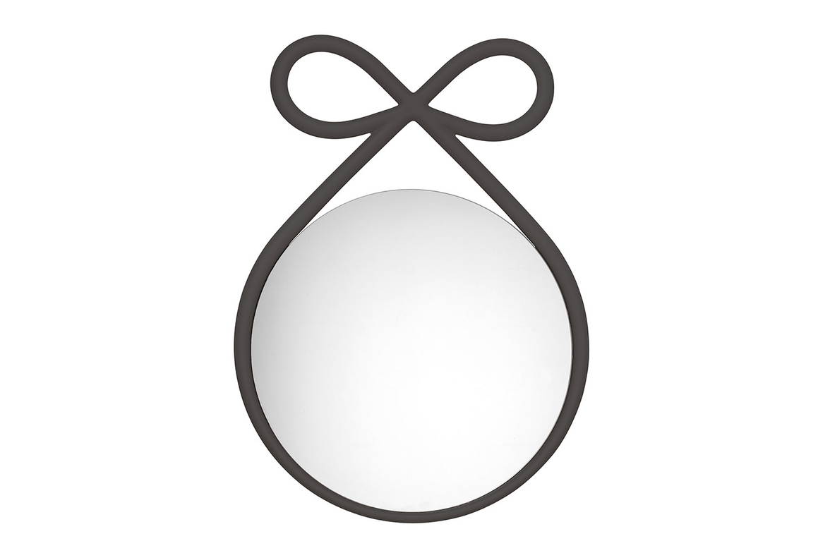 The Ribbon Mirror in black polypropylene. The Ribbon Mirror in black polypropylene.