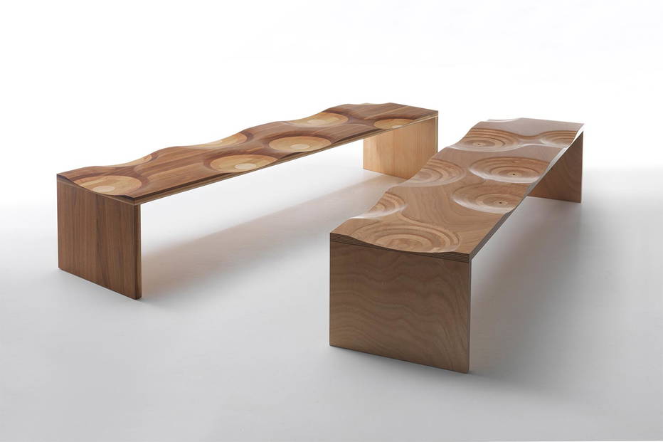 Ripples benches by Horm