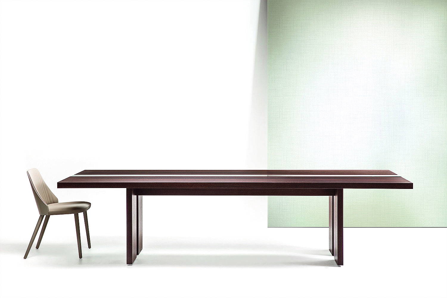 美品■IDC■Bross■イタリア■Ritz■ダイニングテーブル■ガラス■オーク Ritz Dining Table by Bross Italia | room service 360°