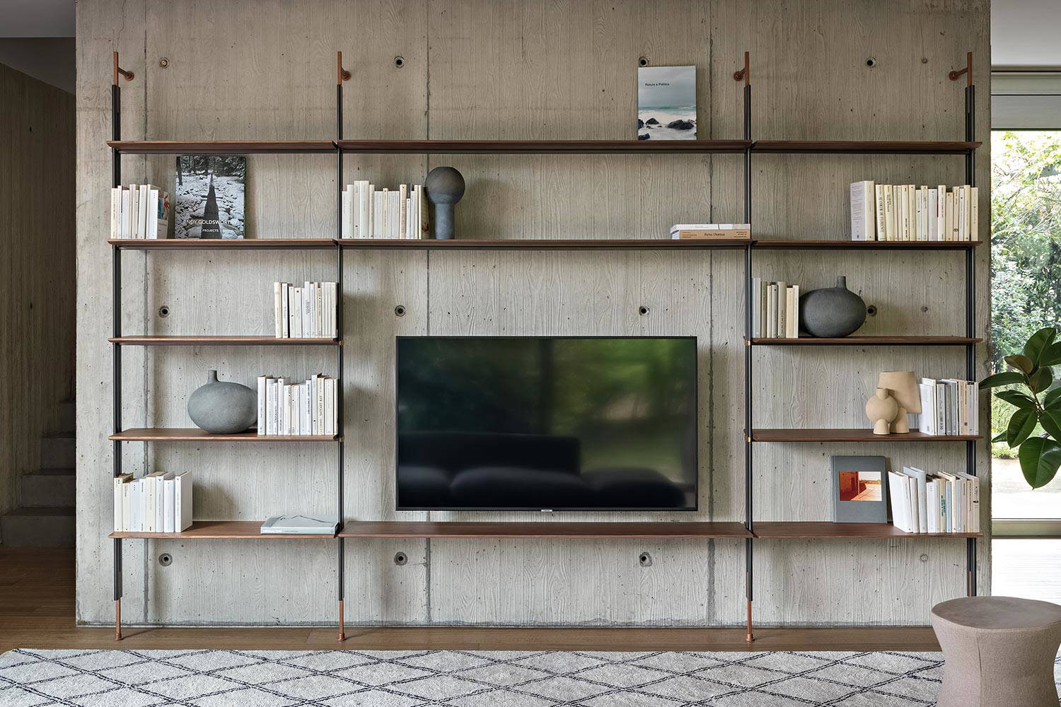 Roll TV bookshelf by Bonaldo