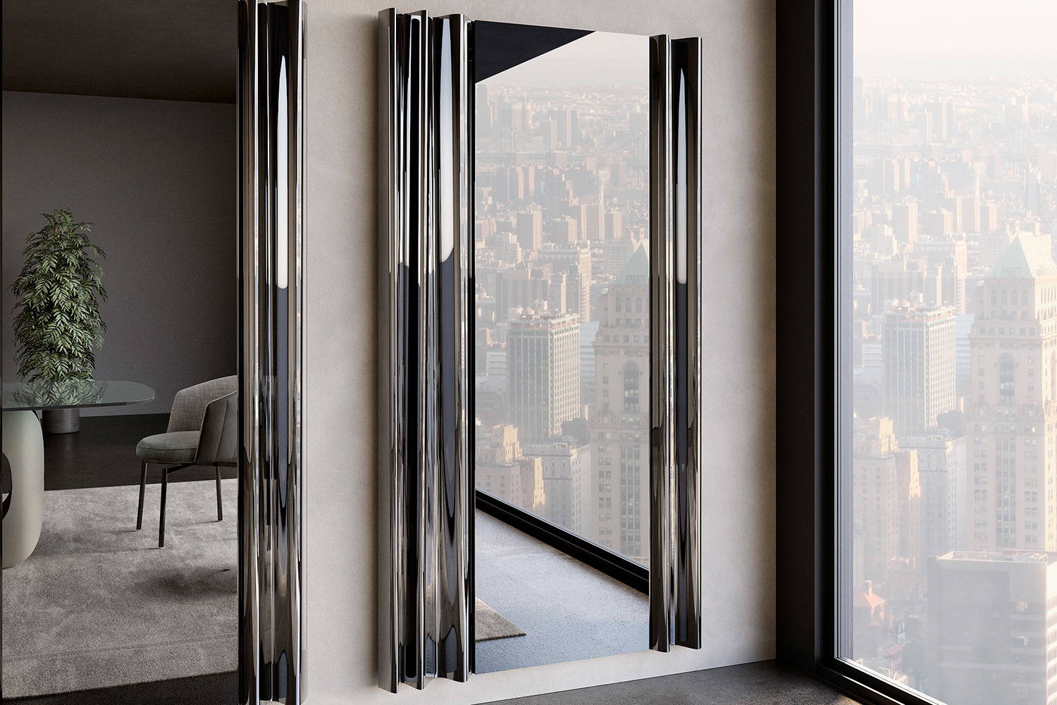 Rolli mirror designed by Studio GBS for eforma