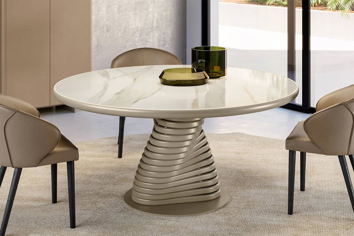 Rotolo King dining table with round top Rotolo King dining table with round top