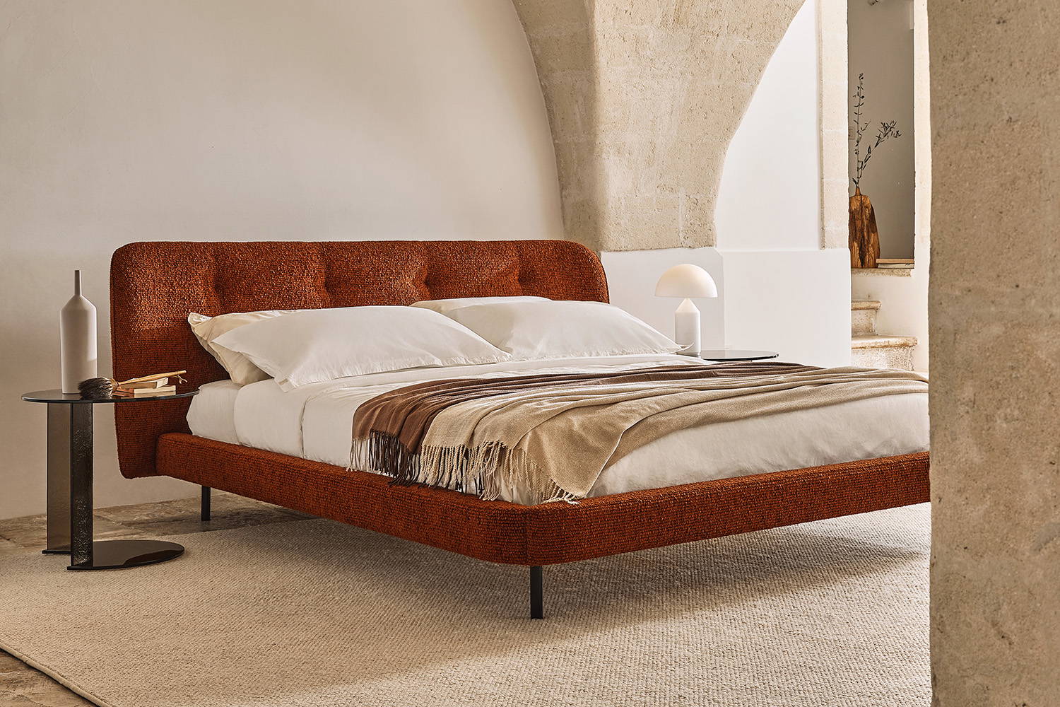 Rubicon bed with Berger coffee tables