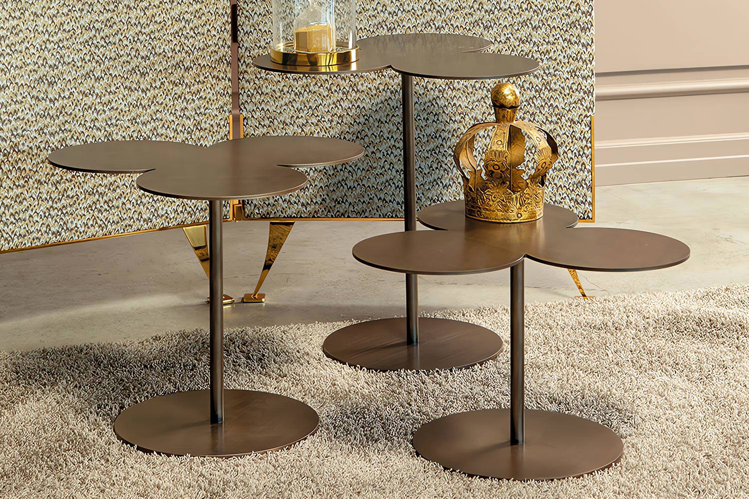 Ryazka End Tables come in various finishes 