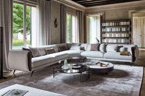The Saddle with Harpe and Jazz coffee tables.