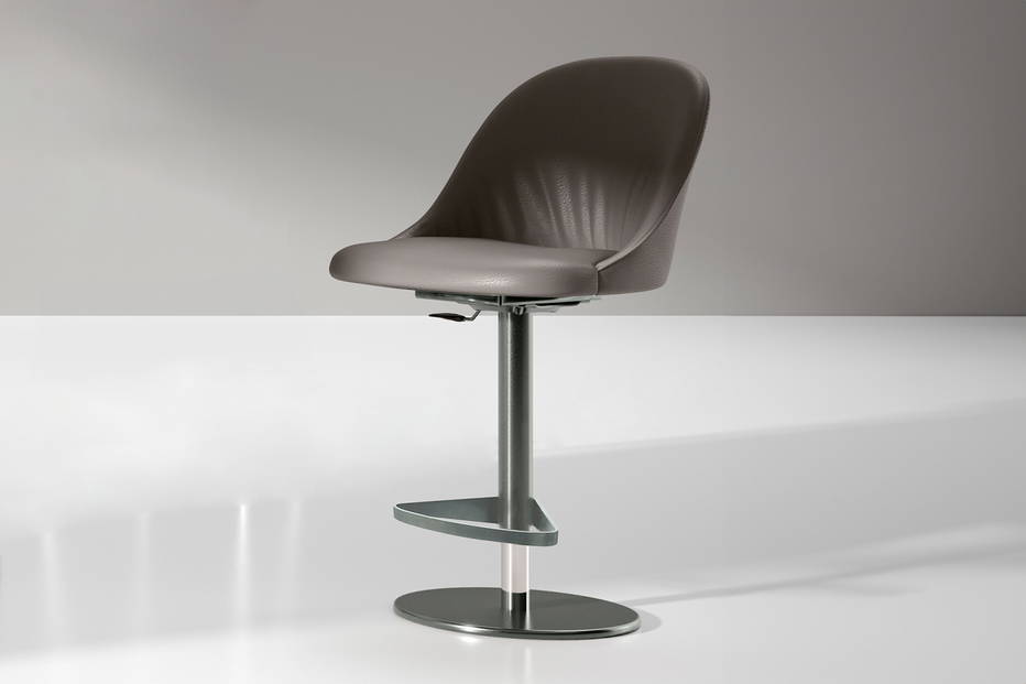 Sam upholstered adjustable bar stool by Ingenia Casa