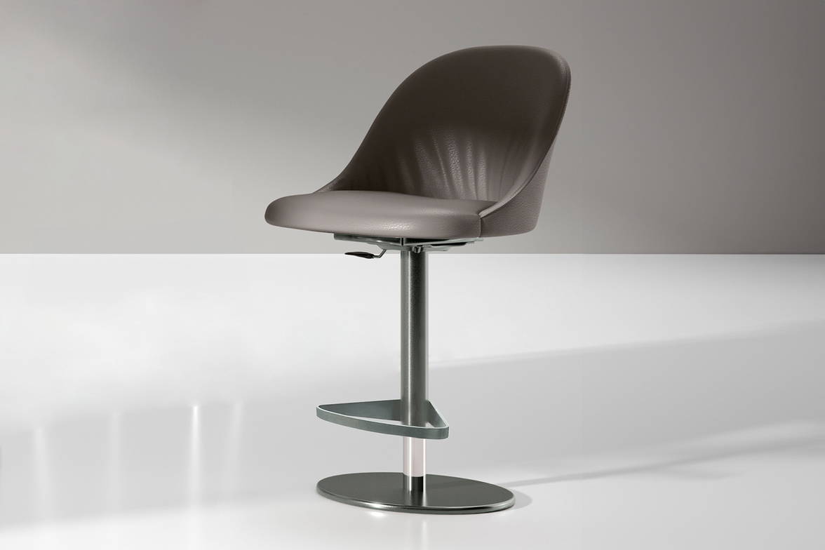Sam upholstered adjustable bar stool by Ingenia Casa Sam upholstered adjustable bar stool by Ingenia Casa