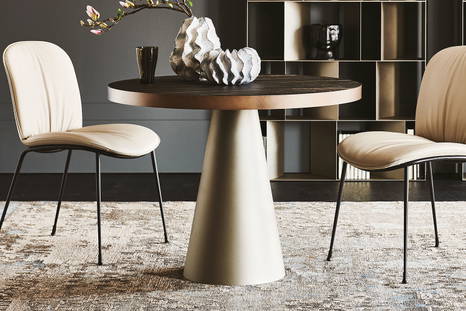 Saturno Keramik bistro table and Tina chair
