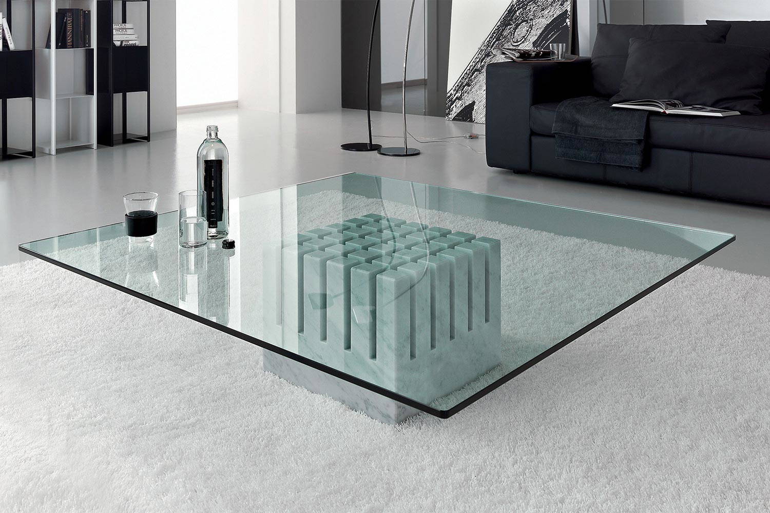 Scacco marble coffee table by Cattelan Italia