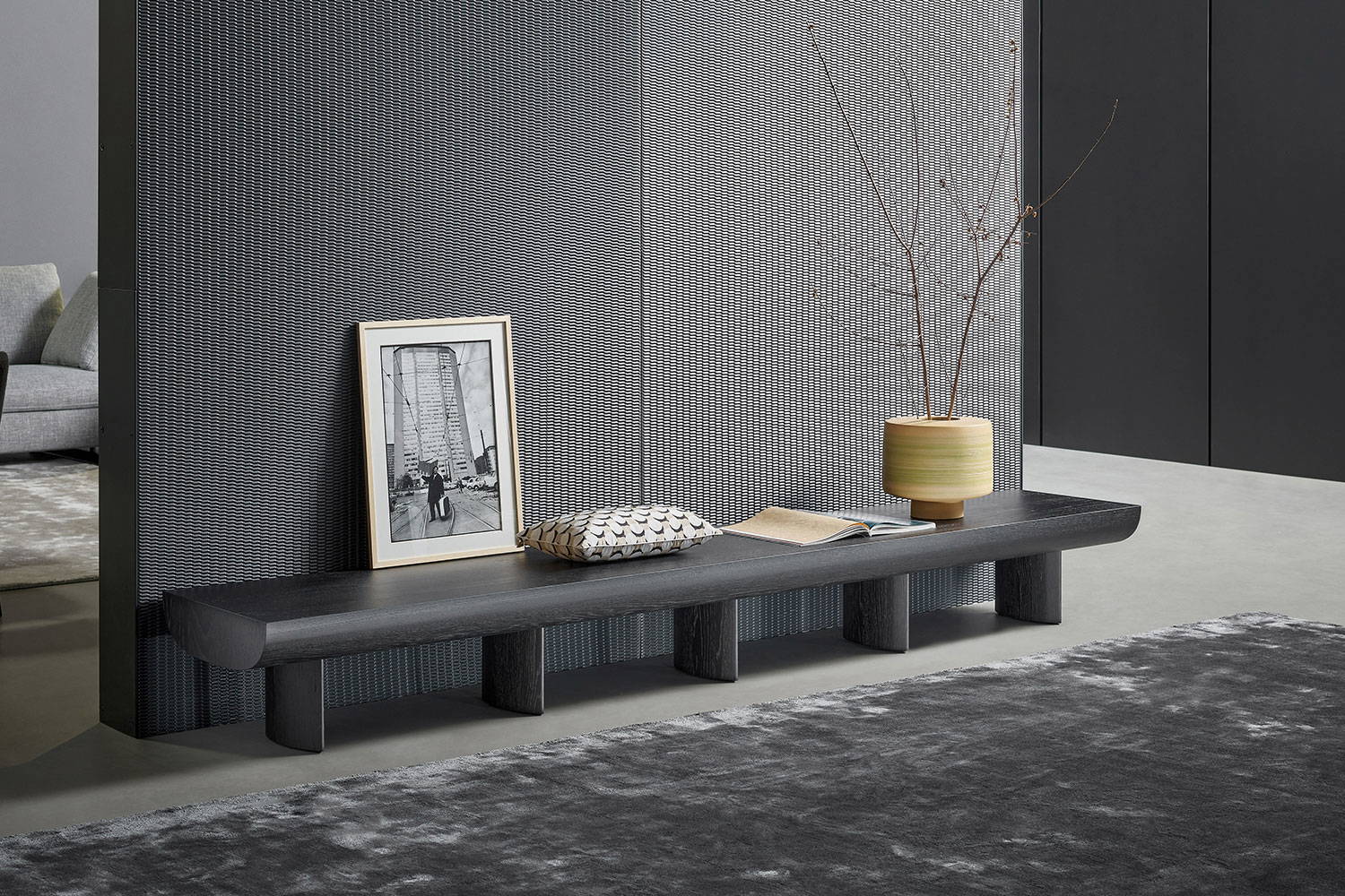 The Sculptural TV Stand by Alain Gilles for Bonaldo.