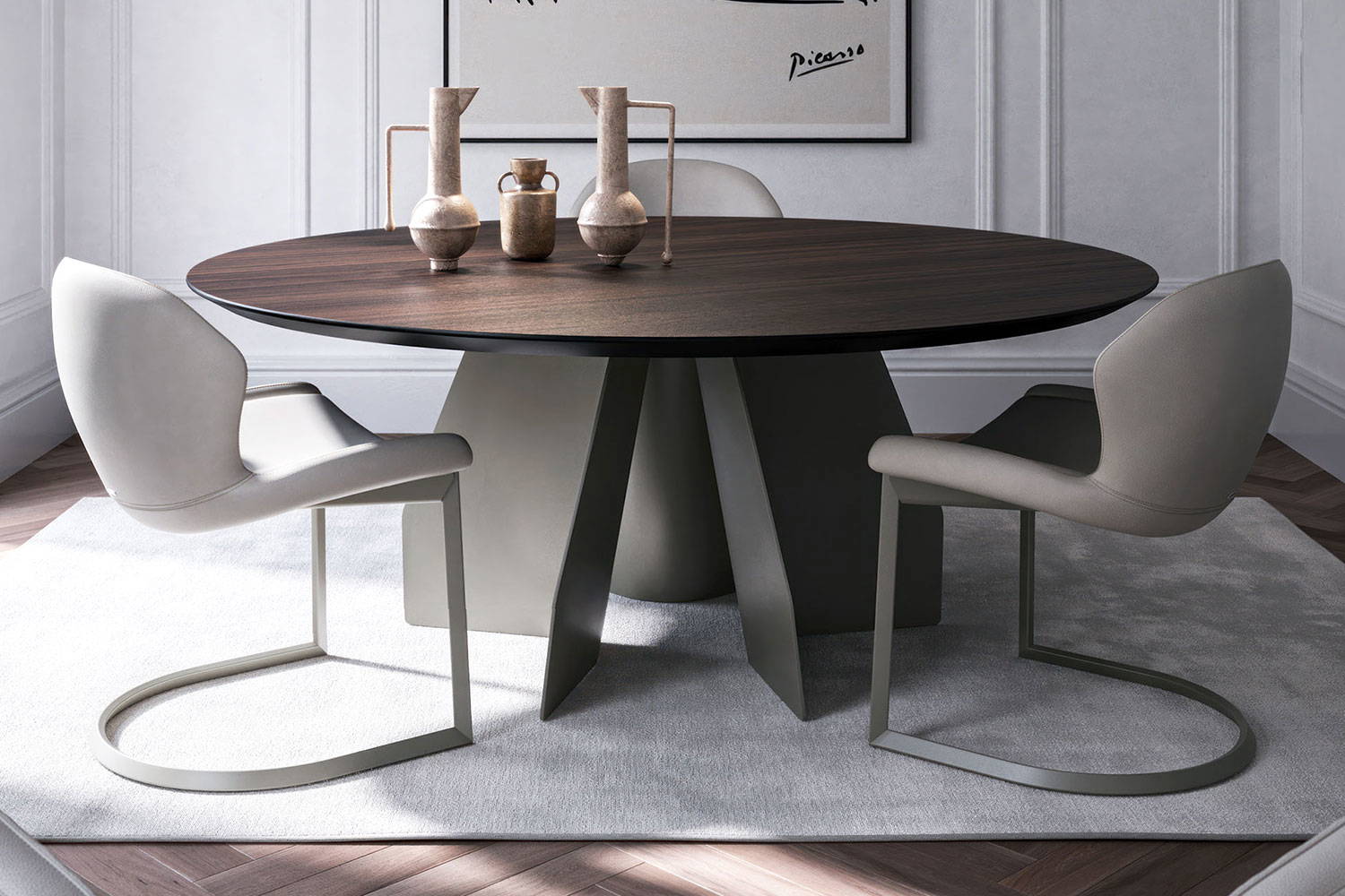 Senator Round Dining Table by Cattelan Italia