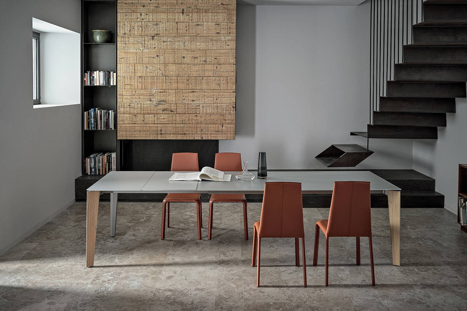 Senso extension dining table by Bontempi Casa