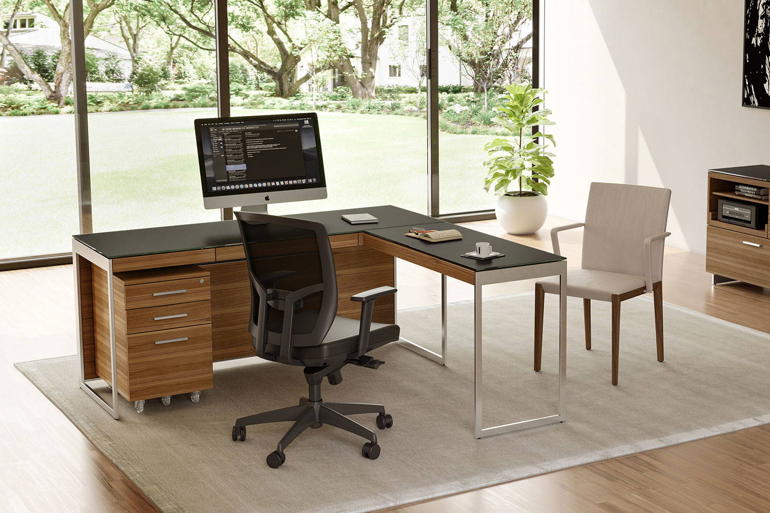 Sequel 20 L-Shaped office desk by BDI