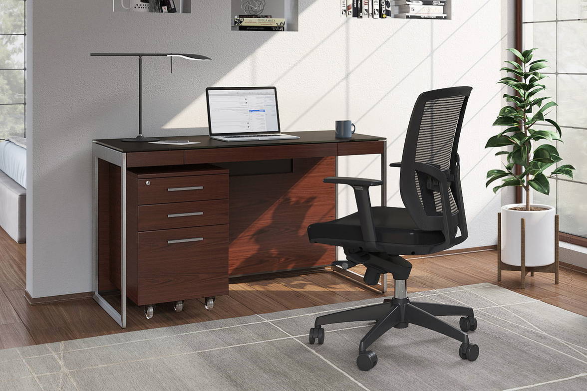 Sequel 20 6103 compact desk with optional chair and file cabinet Sequel 20 6103 compact desk with optional chair and file cabinet