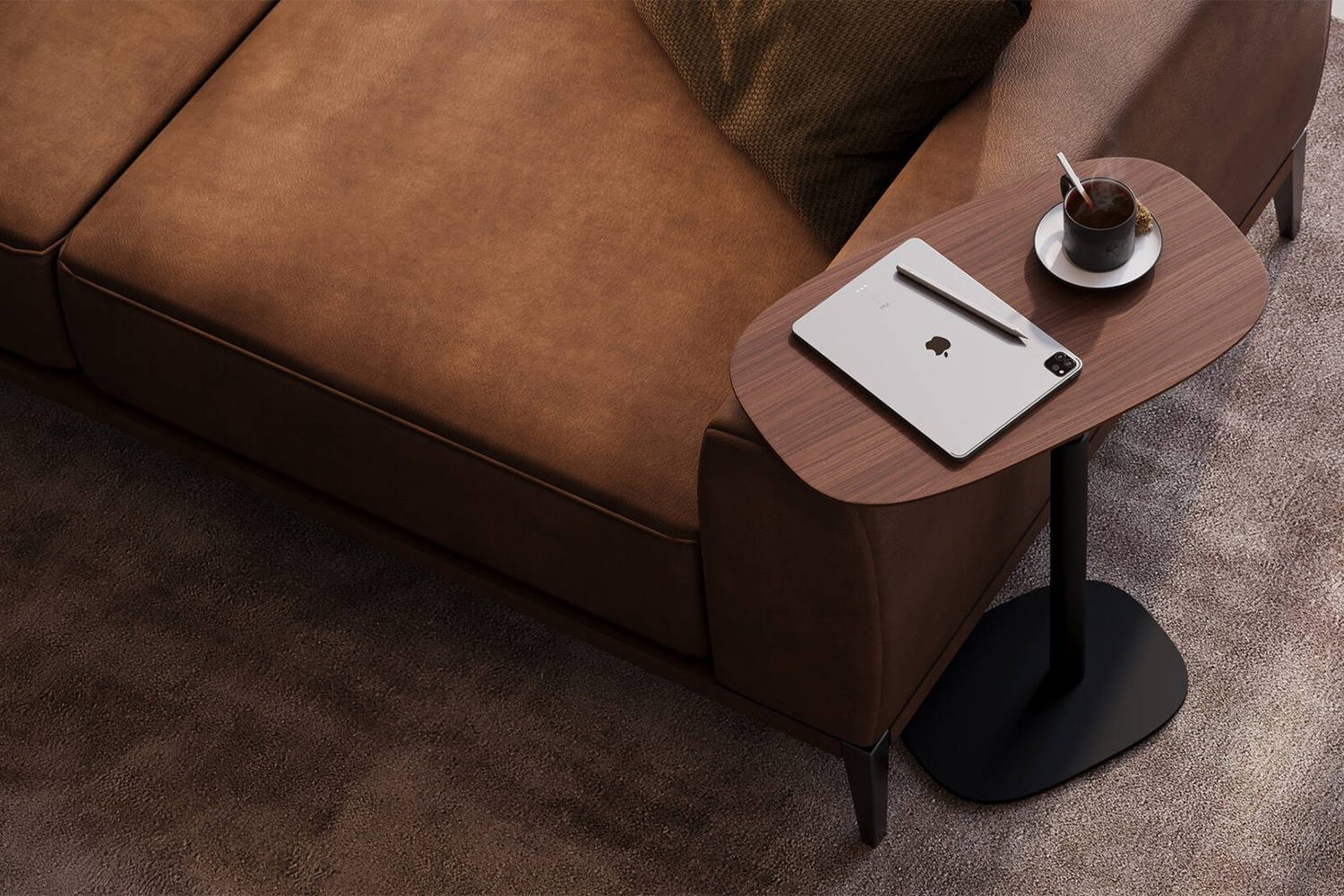 Serif 1046 Wood Lift Laptop Table by BDI | room service 360°