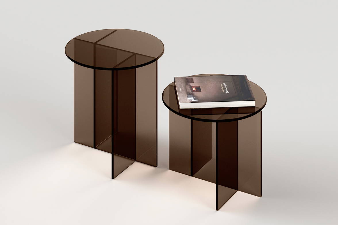 Sestante end tables in bronze Sestante end tables in bronze