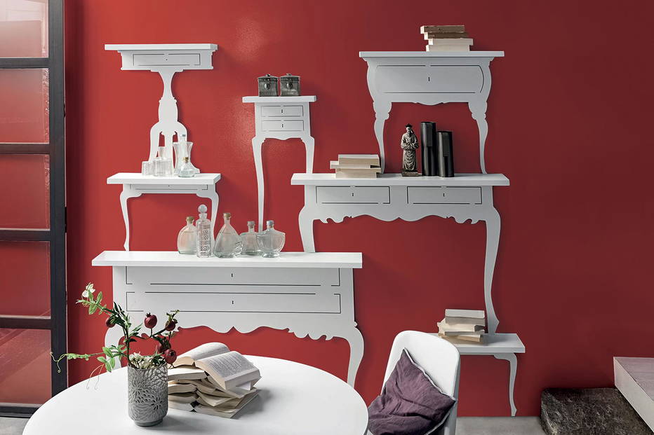 Shape shelf composition A front view