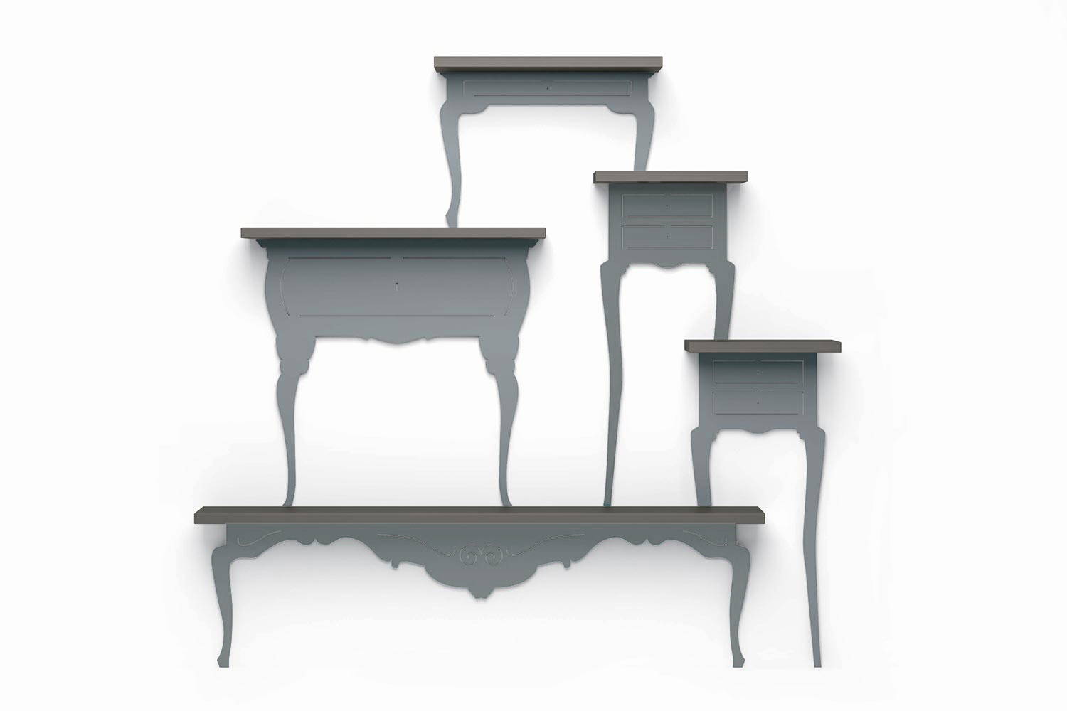 Shape shelf composition E by Tomasella