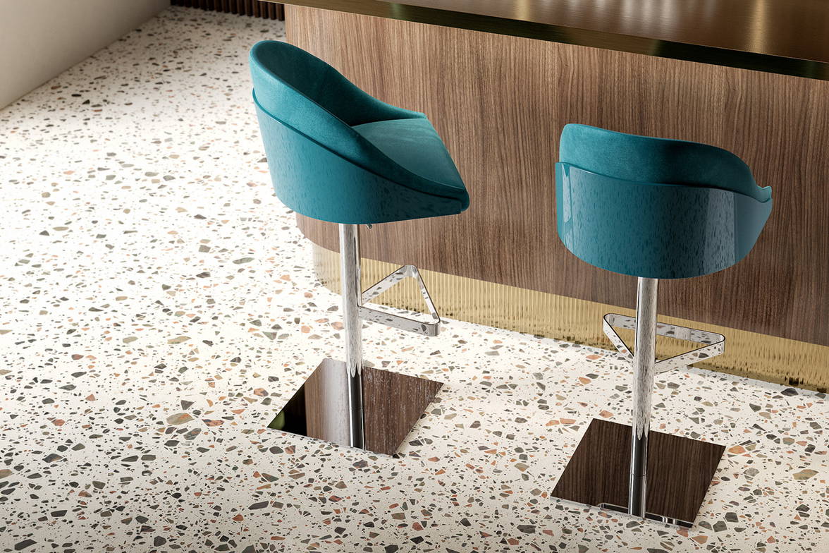 Shell Adjustable Bar Stool designed by Stefano Morandini Shell Adjustable Bar Stool designed by Stefano Morandini