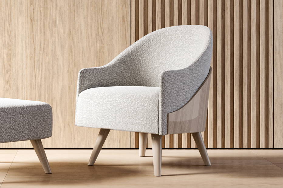 Shell Lounge Armchair designed by Stefano Morandini