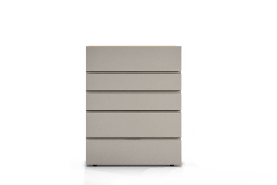 Sibari chest with top in contrast finish