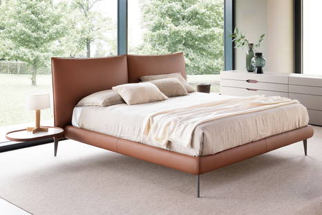 Siena Bed with integrated side tables on either side