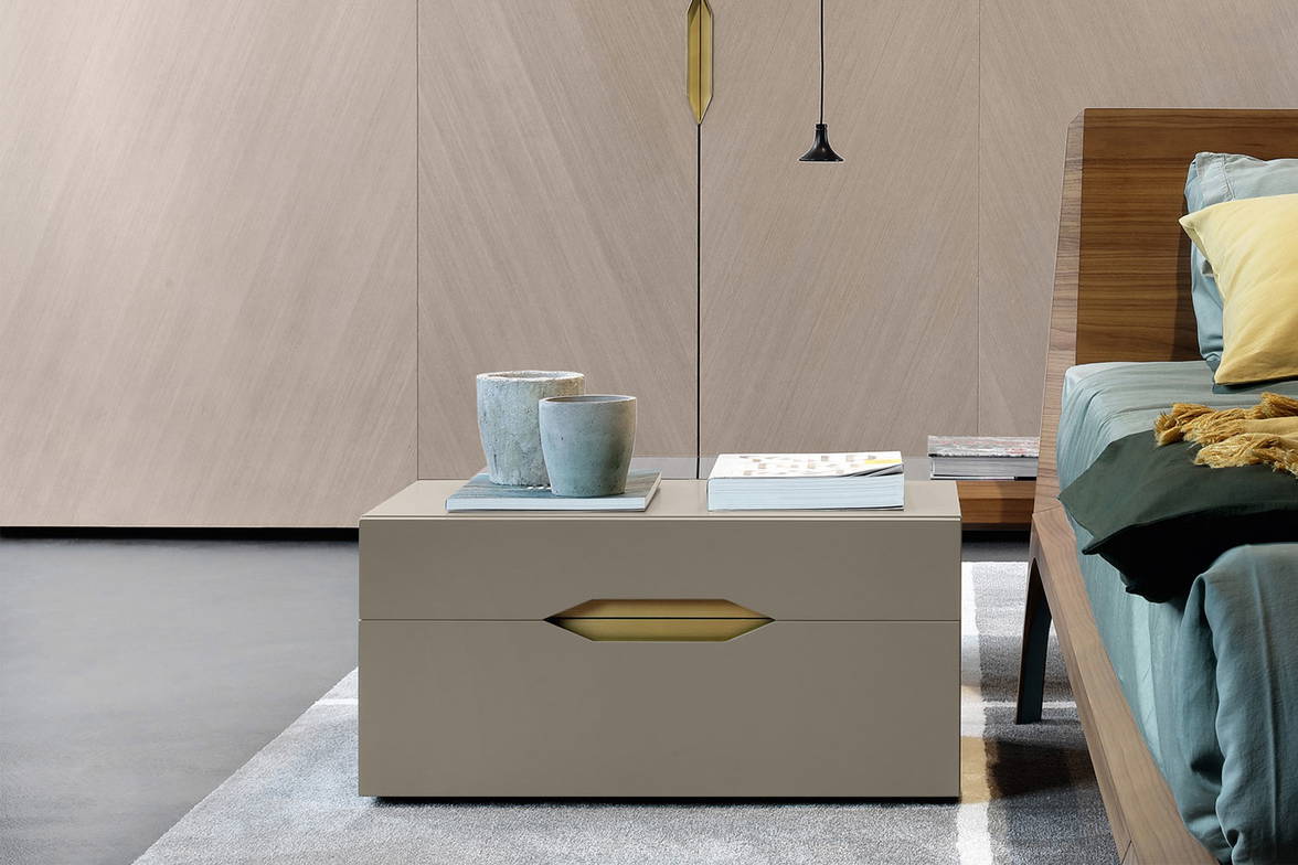 Sigma nightstand(2-drawer version) by Presotto Sigma nightstand(2-drawer version) by Presotto