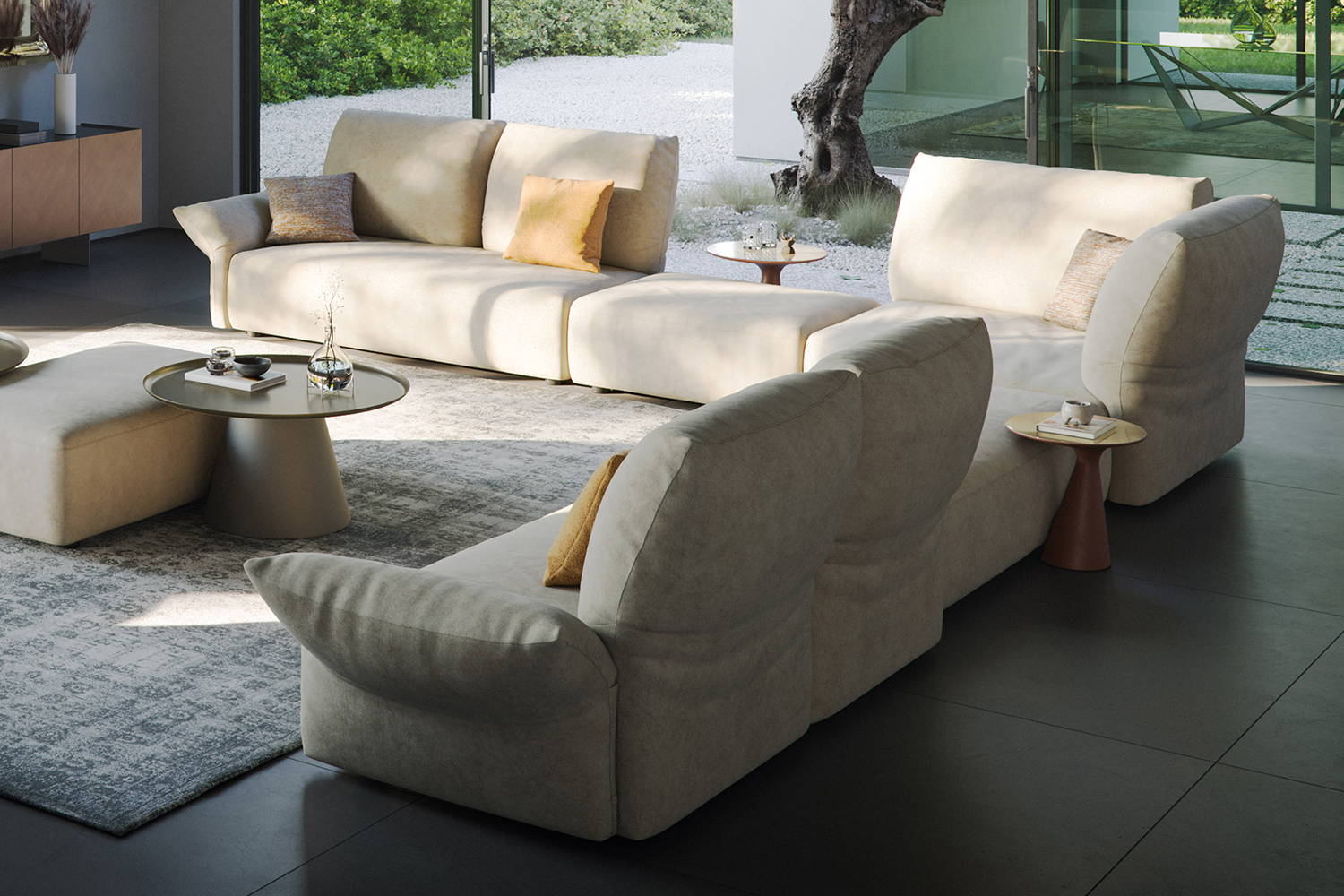Sinatra Corner Sectional Sofa Comp. B