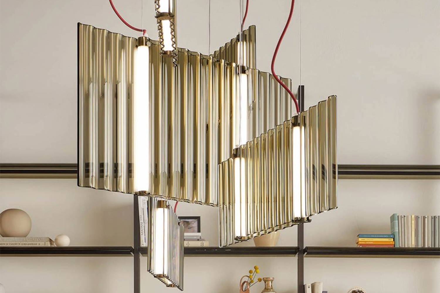 Sipario suspension lights in dining room