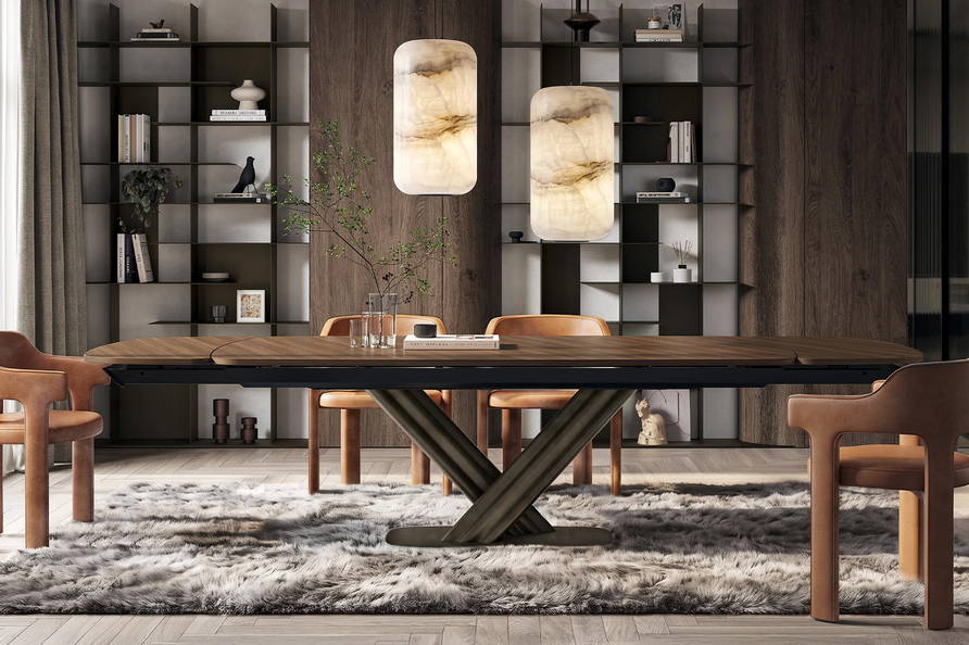 Sipario Wood Extension Table