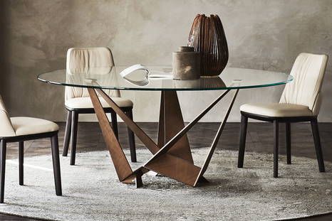 Skorpio round dining table by Cattelan Italia