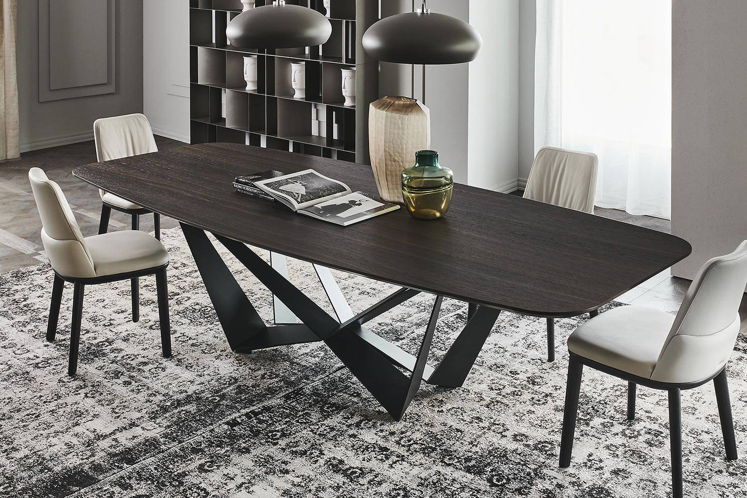 Skorpio Wood Barrel Dining Table