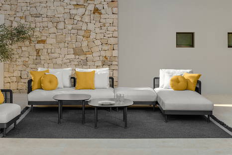 Slam Rope Sectional Sofa with Chaise designed by Ludovica and Roberto Palomba for Talenti