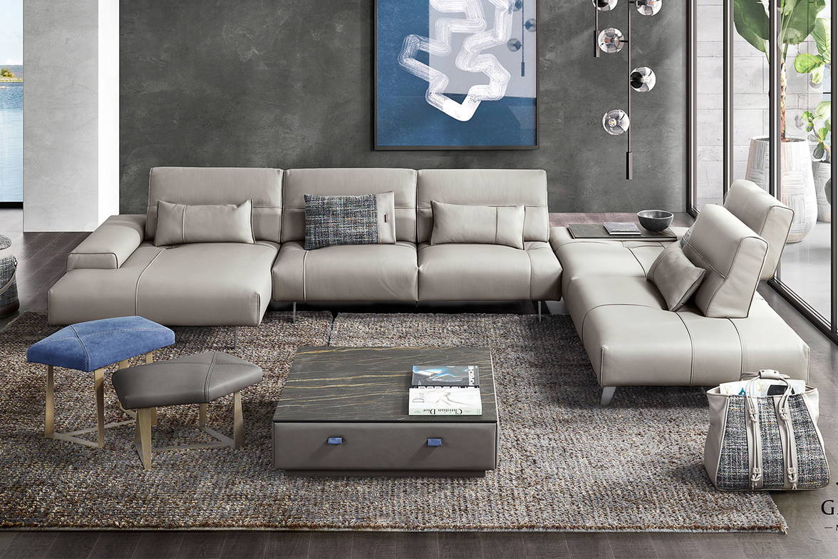 Smart J-Shape sectional sofa by Gamma Smart J-Shape sectional sofa by Gamma