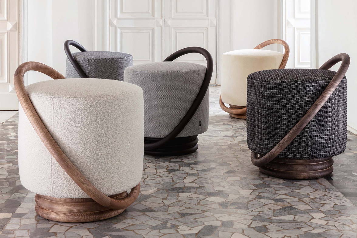 A Smile pouf collection by Porada, A Smile pouf collection by Porada,