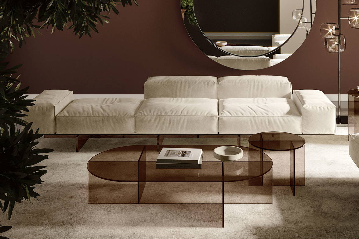 Soft Glass Sofa by Tonelli Soft Glass Sofa by Tonelli