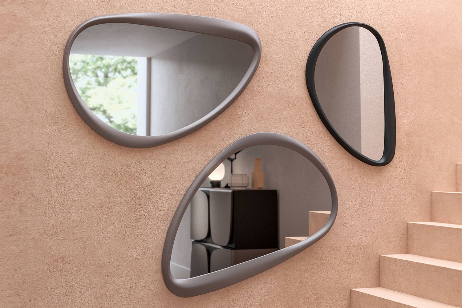 Soho mirrors by Ozzio Italia