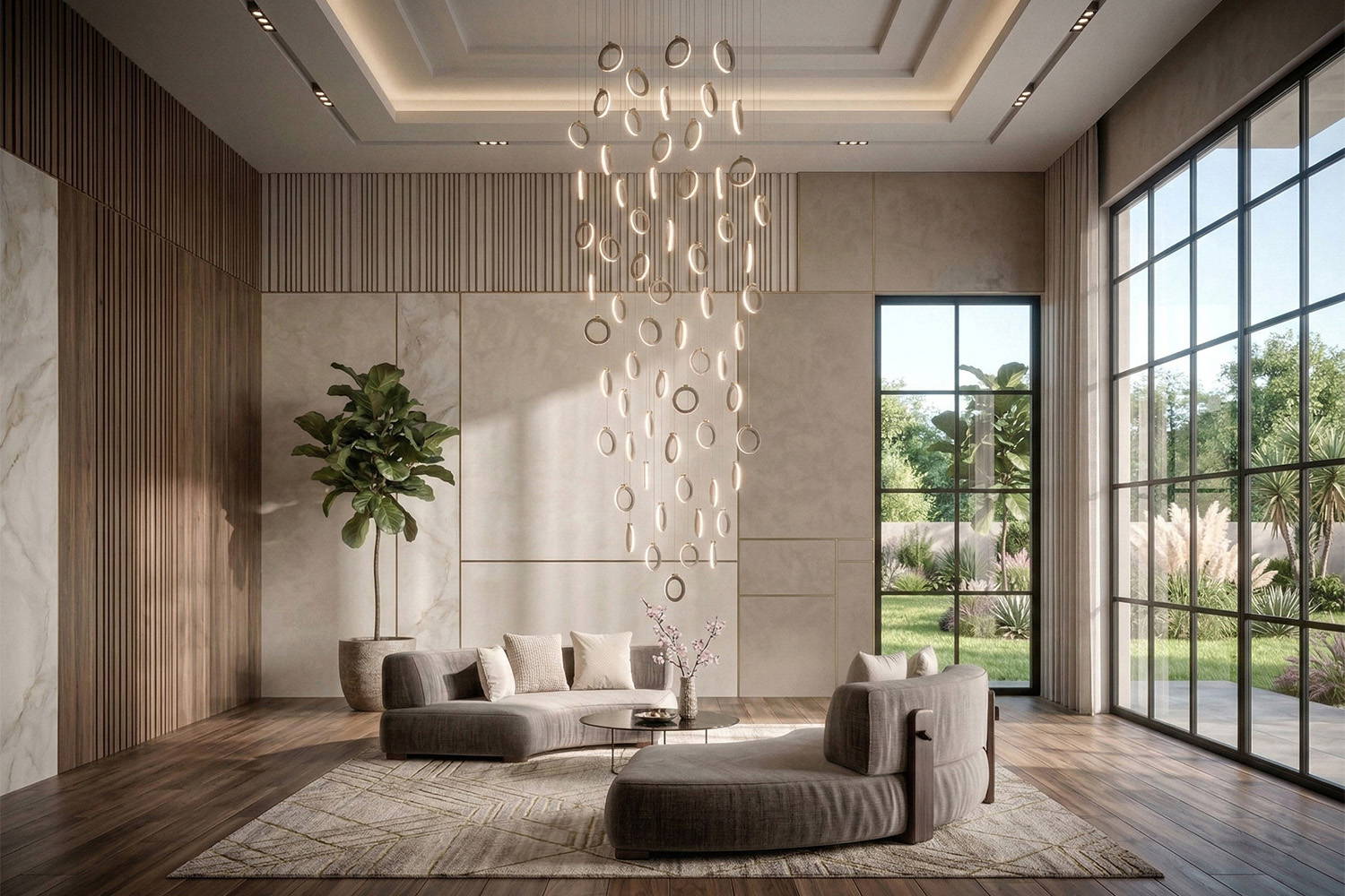 The Sole Decentralized Chandelier in its 8×8 Pendant version.