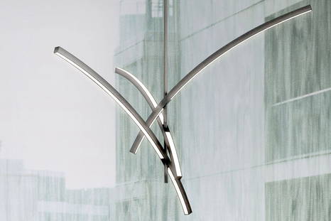 Gestures 3-Arm Led Pendant Display Model from Sonneman