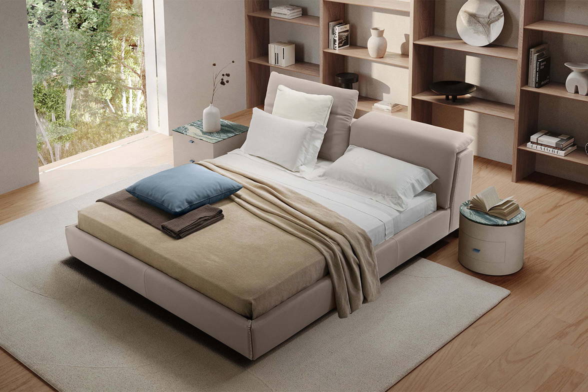 The Sound Night Bed by Gabriele Ghetti for Gamma Arredamenti The Sound Night Bed by Gabriele Ghetti for Gamma Arredamenti