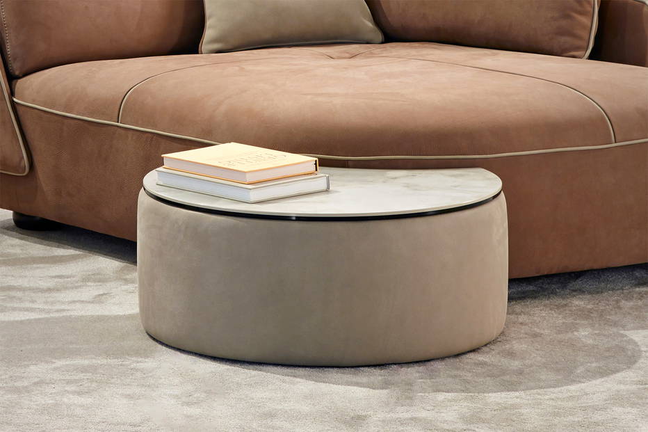 Space Crescent End Table