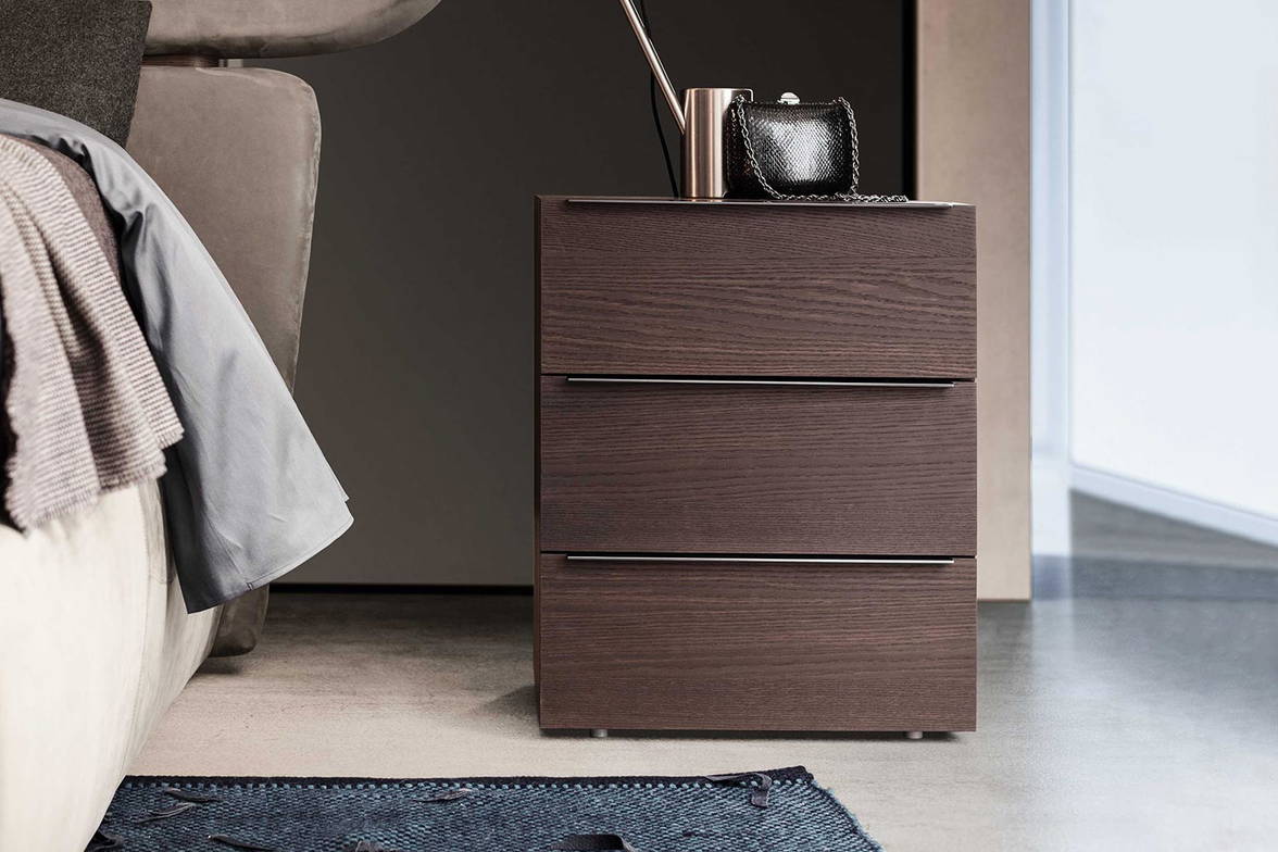 Spazio 3-drawer nightstand by Pianca Spazio 3-drawer nightstand by Pianca