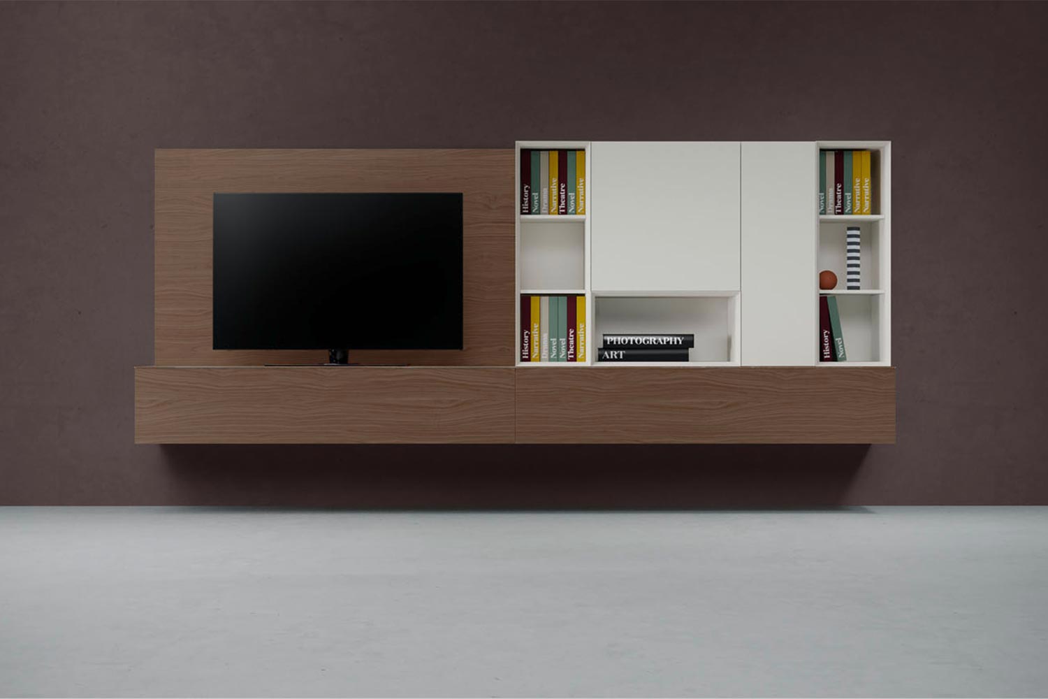Spazio BOS011 wall unit by Pianca
