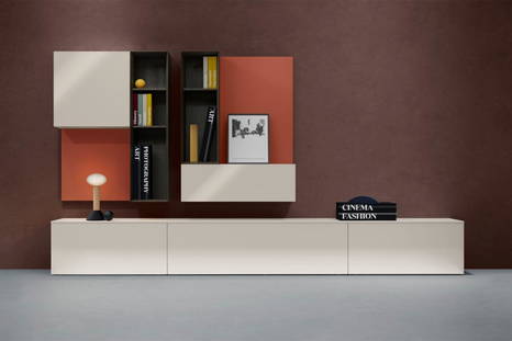Spazio COS061 wall unit by Pianca