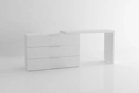  Spazio Dresser with Domino Desk by Pianca.