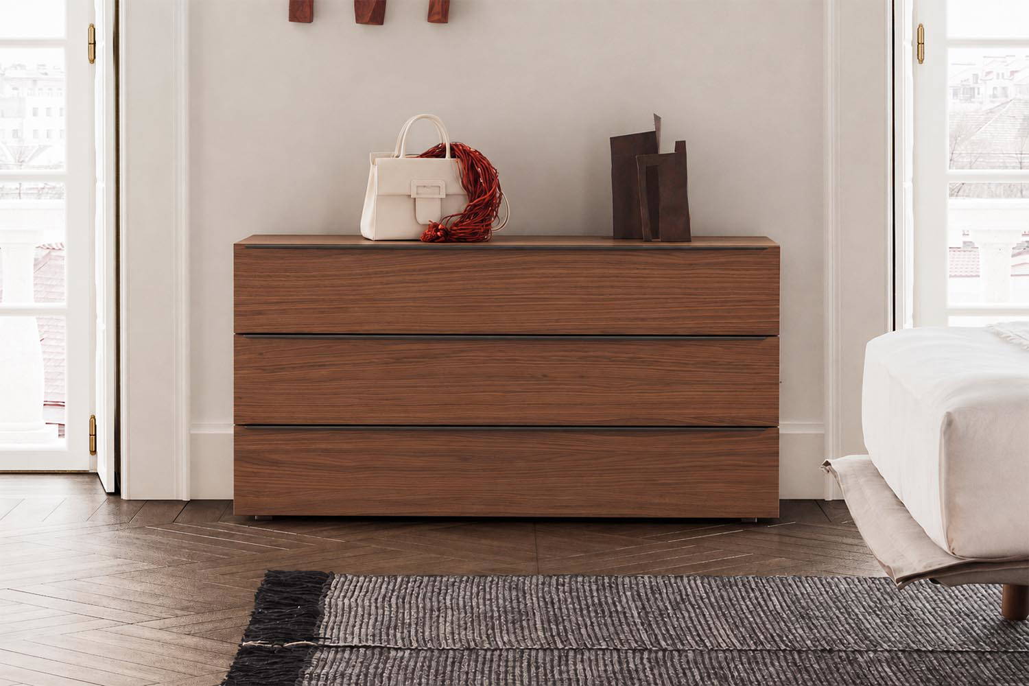 Spazio 3-Drawer Dresser by Pianca