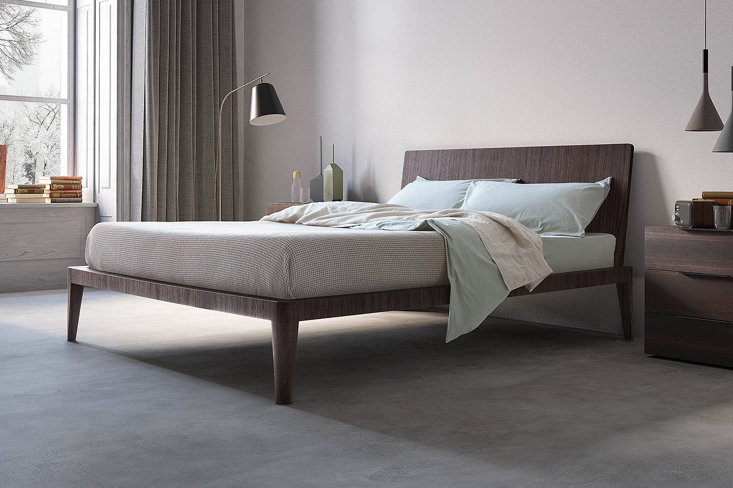 Spillo bed by Pianca is easily customized 