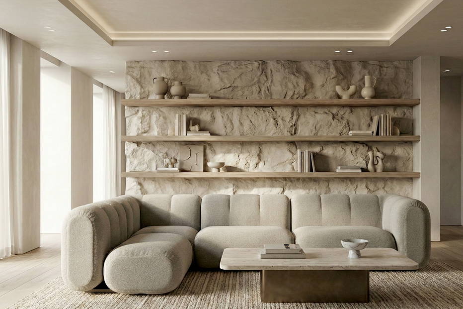 Splendido Corner Sectional Sofa with Peninsula