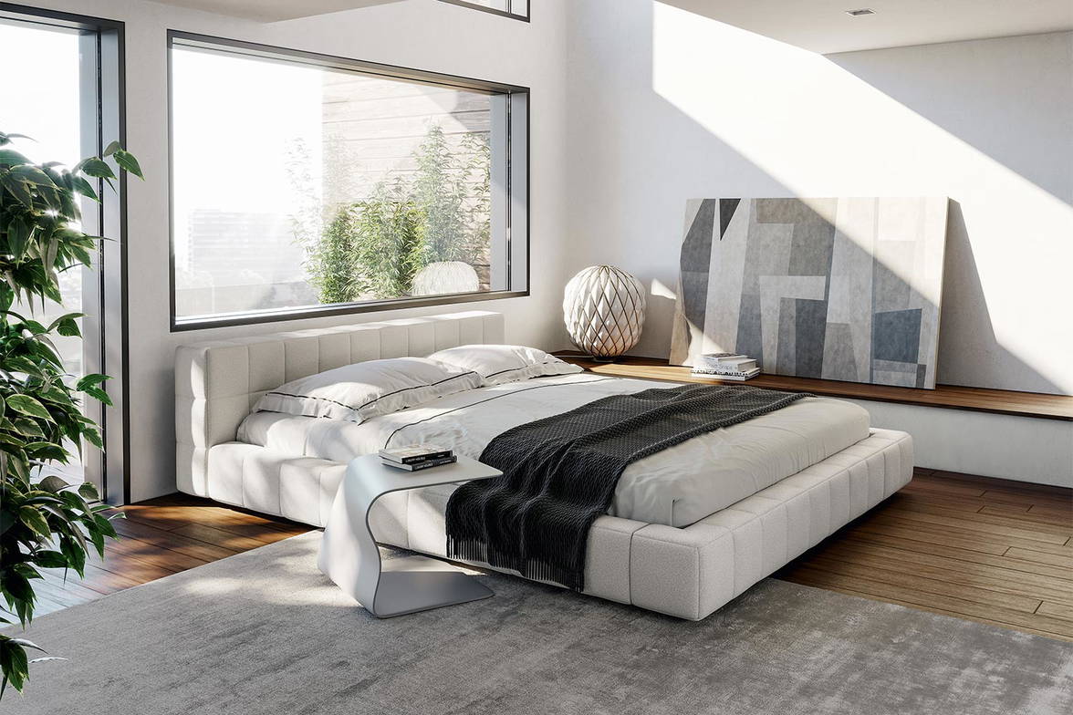 Squaring Basso bed by Bonaldo Squaring Basso bed by Bonaldo