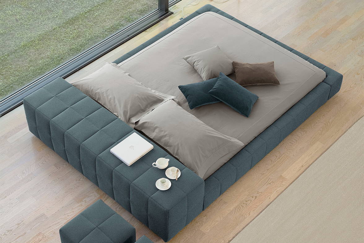 Aerial view of the Squaring Isola Alta bed. Aerial view of the Squaring Isola Alta bed.